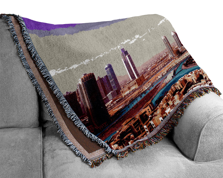 Worlds Tallest Tower Burj Khalifa Woven Blanket