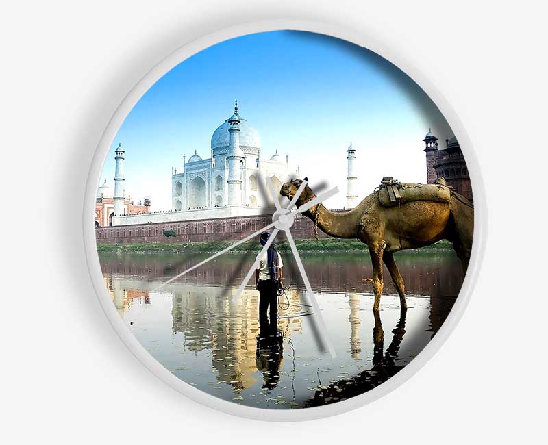 Yamuna River Agra India Clock - Wallart-Direct UK