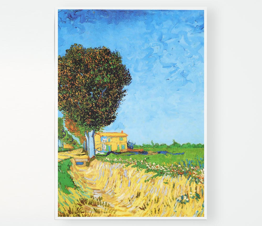 Van Gogh A Lane Near Arles Print Poster Wall Art