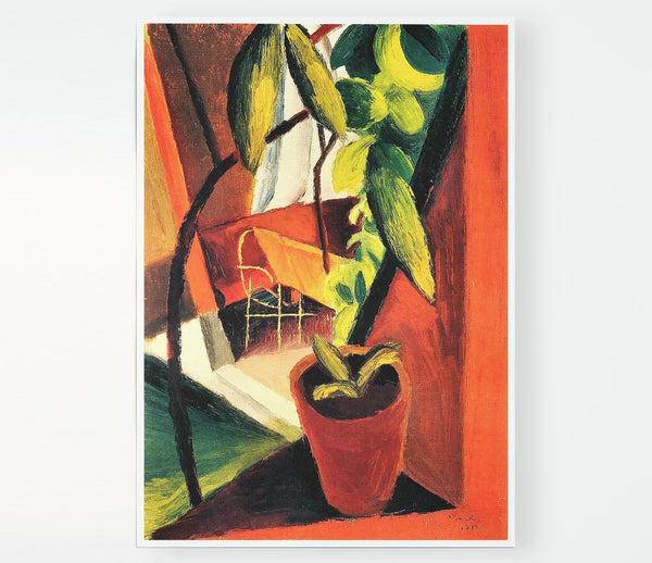 August Macke A Look Into The Summerhouse Print Poster Wall Art
