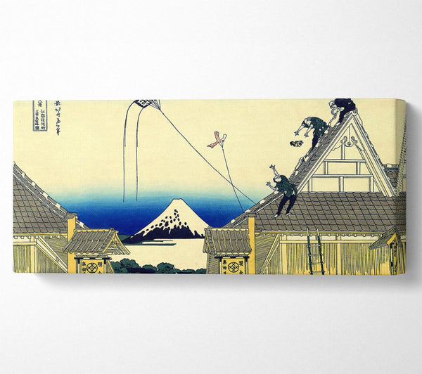 Hokusai Eine Skizze des Mitsui-Shops
