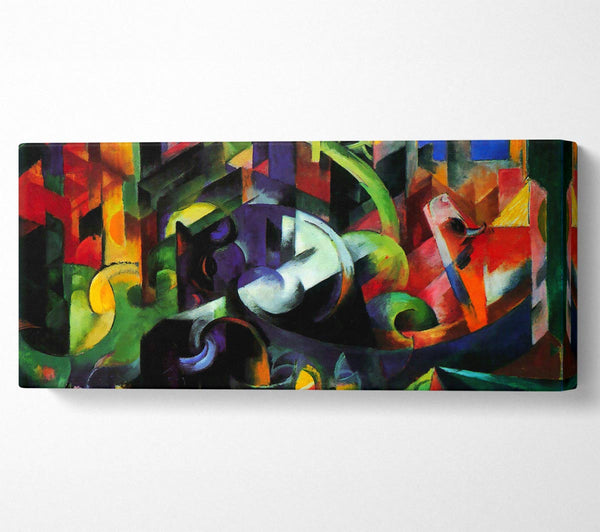 Franz Marc Abstract With Cattle