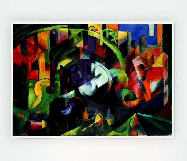 Franz Marc Abstract With Cattle Print Poster Wall Art