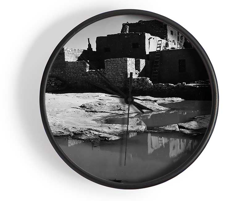 Ansel Adams Acoma Pueblo 3 Clock - Wallart-Direct UK