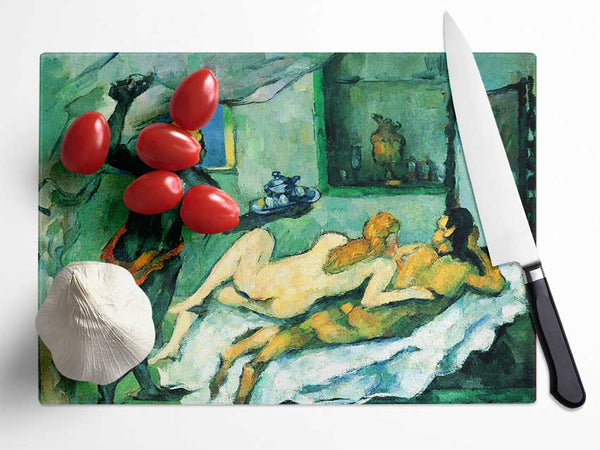 Cezanne After Lunch In Naples Glass Chopping Board