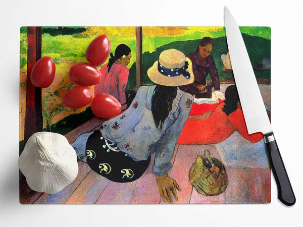 Gauguin Afternoon Quiet Hour Glass Chopping Board