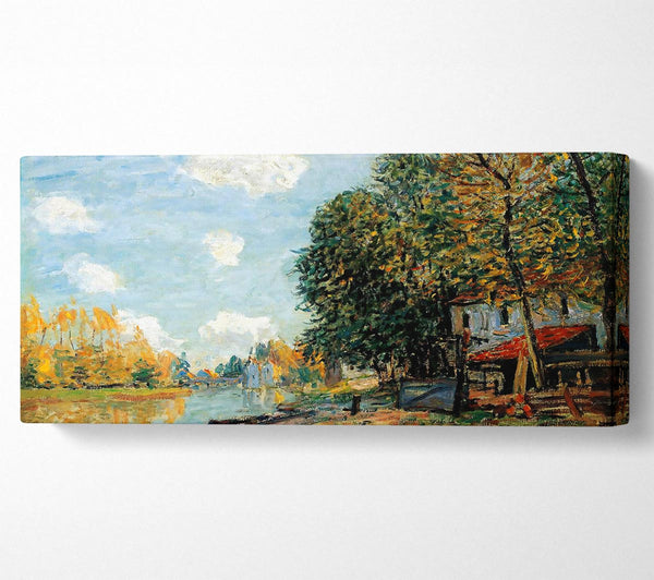 Sisley Moret am Ufer des Flusses Loing