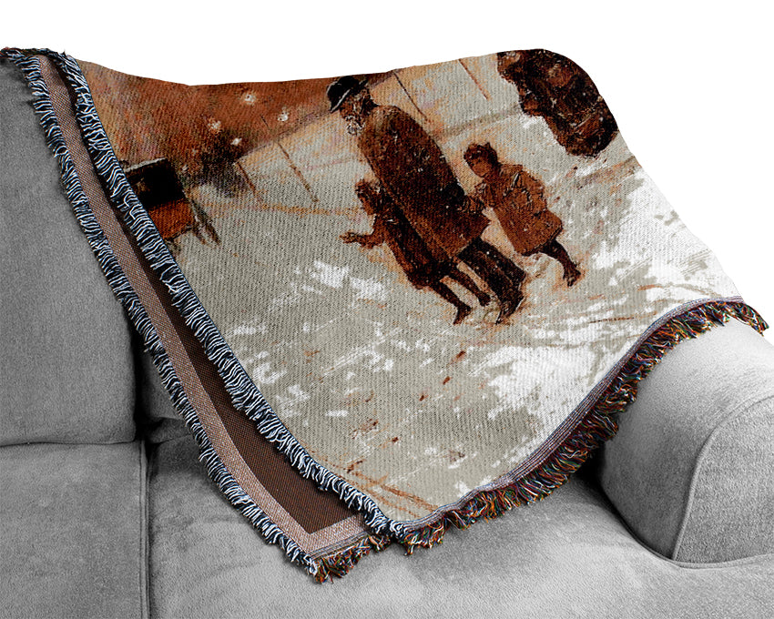 Hassam An Urban Fairy Tale Land Woven Blanket