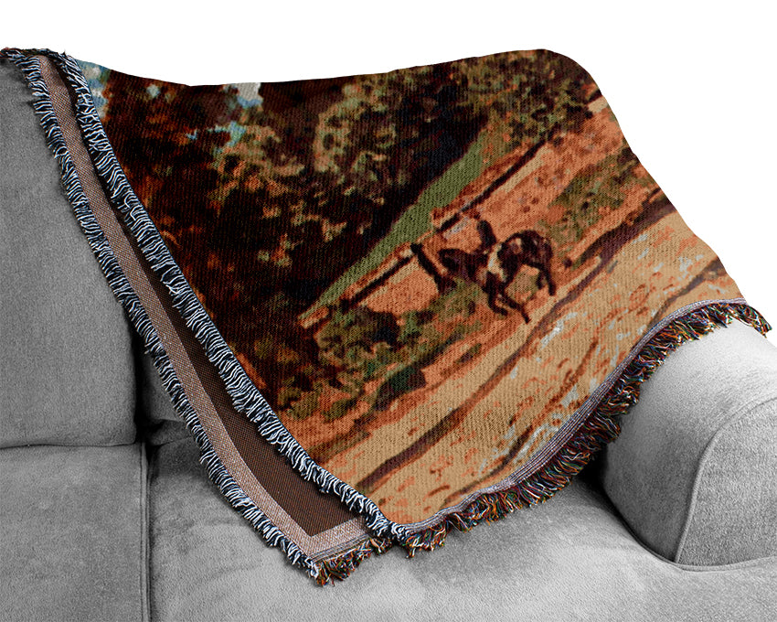 Sisley Aqueduct In Port Marly Woven Blanket