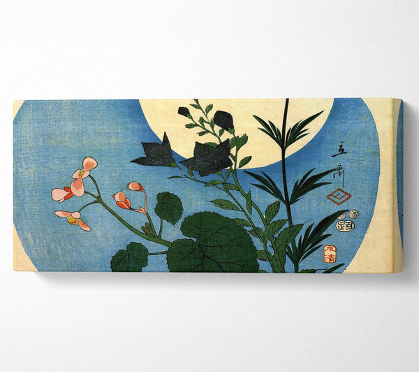 Hiroshige Autumn Flowers With Full Moon