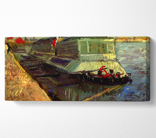 Van Gogh Bathing Float On The Seine At Asniere