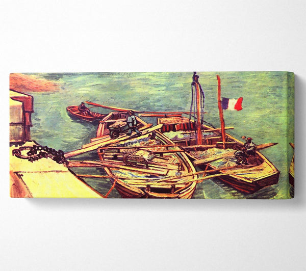 Van Gogh Boats With Sand