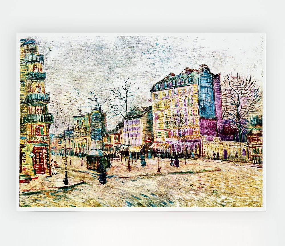Van Gogh Boulevard De Clichy Print Poster Wall Art