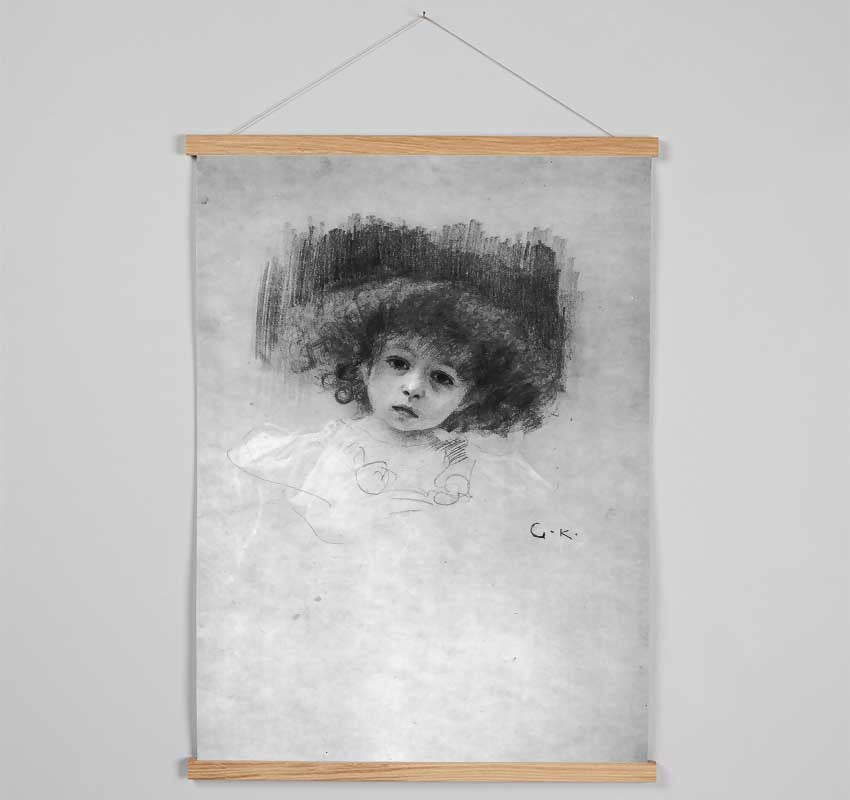 Klimt Breast Image Of A Child Hanging Poster - Wallart-Direct UK