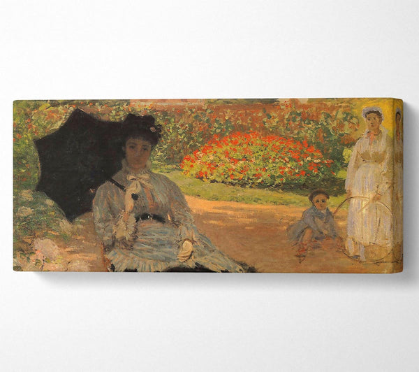 Monet Camille im Garten mit Jean und seinem Kindermädchen