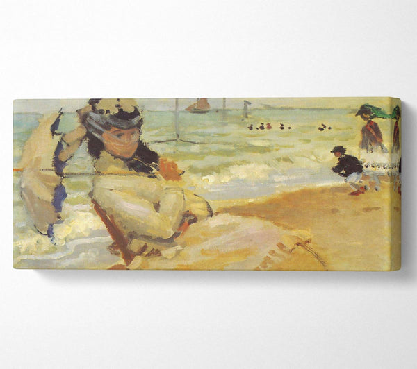 Monet Camille am Strand von Trouville