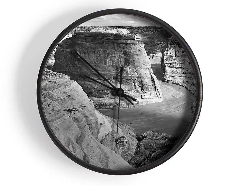 Ansel Adams Canyon De Chelly Arizona B n W Clock - Wallart-Direct UK