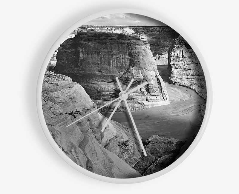Ansel Adams Canyon De Chelly Arizona B n W Clock - Wallart-Direct UK