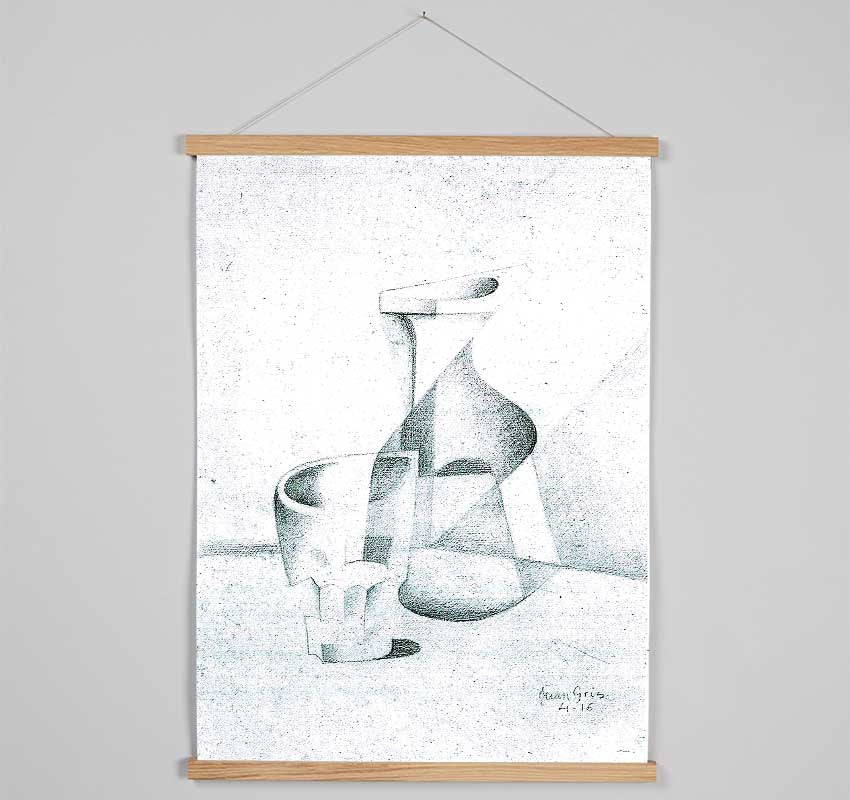 Juan Gris Caraffe And Glass Hanging Poster - Wallart-Direct UK