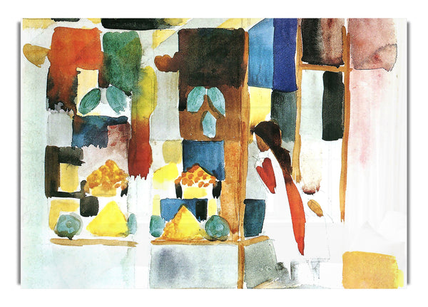 Children At The Vegetable Shop (I) By August Macke