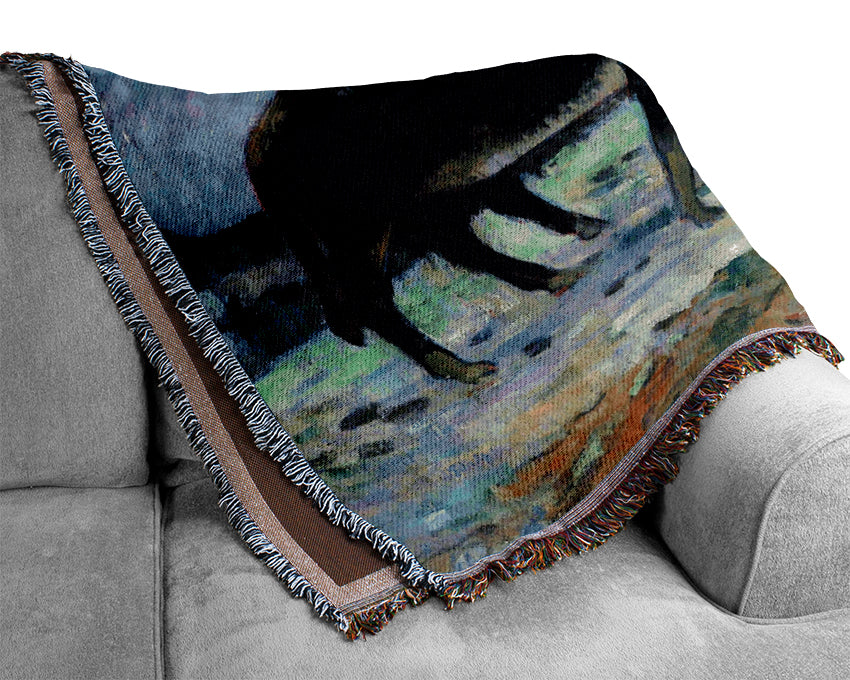 Gauguin Christmas Woven Blanket