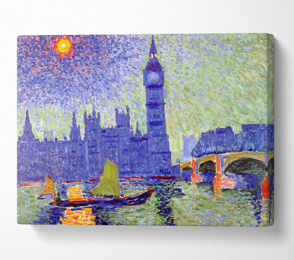 Picture of Claude Monet Thames Canvas Print Wall Art