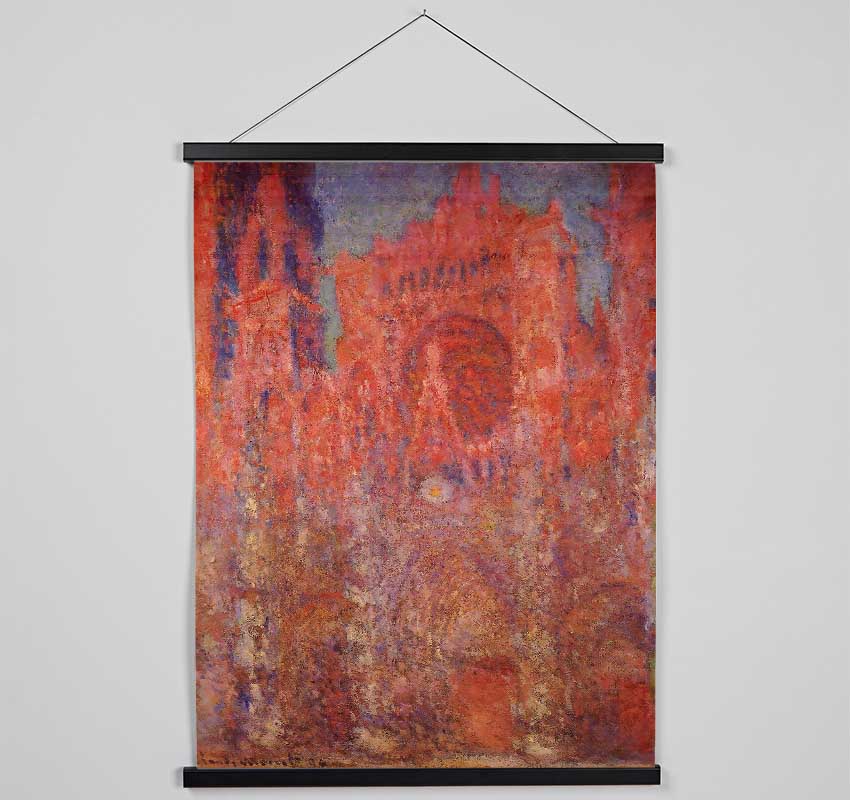 Claude Monet Rouen Cathedral Facade Hanging Poster - Wallart-Direct UK