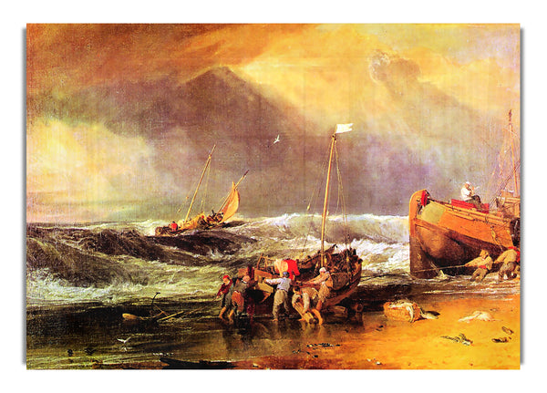 Küstenszene mit Fischern von Joseph Mallord Turner