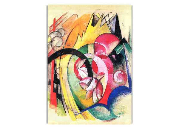 Farbige Blumen von Franz Marc