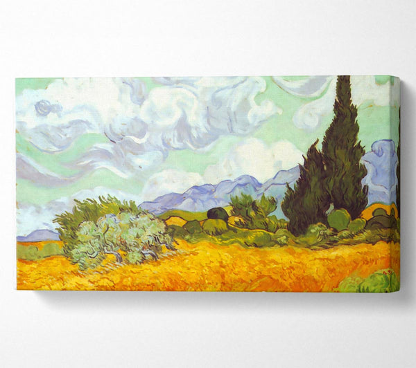 Van Gogh, Kornfeld mit Zypressen