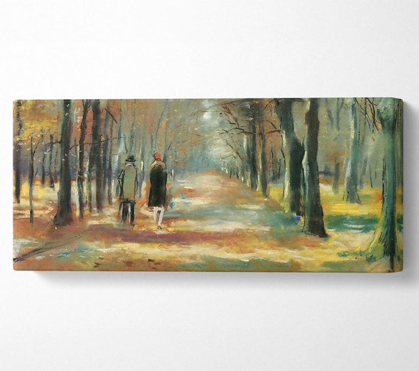 Lesser Ury Couple Walking In The Woods