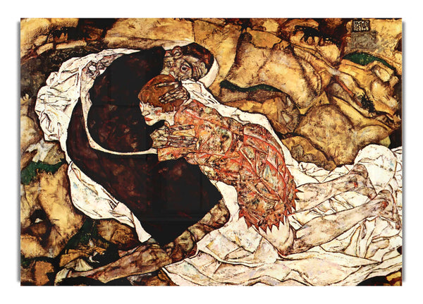 Der Tod und die Frau von Schiele