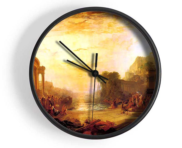 Joseph Mallord Turner Decline Of Carthagen Clock - Wallart-Direct UK
