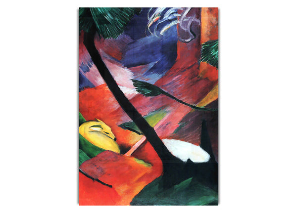 Hirsche im Wald II von Franz Marc