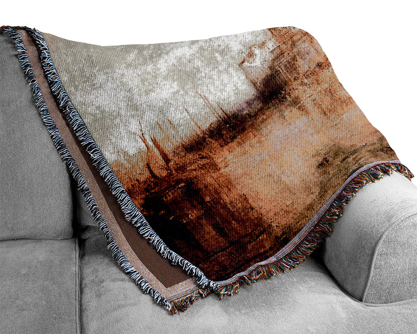 Joseph Mallord Turner Dogana And Santa Maria In Venice Woven Blanket