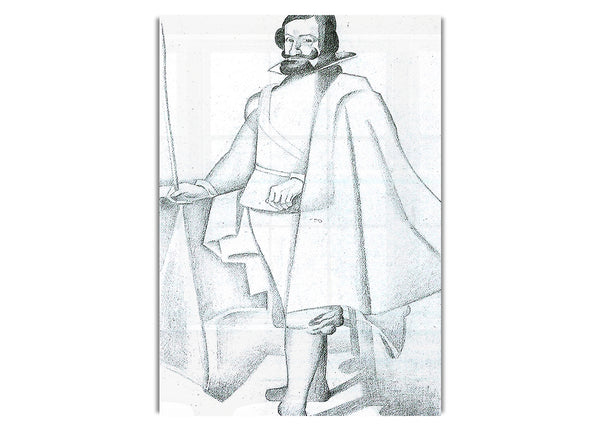Don Caspar Du Guzmán (Vel quez) von Juan Gris