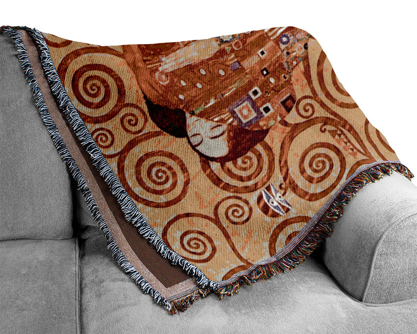 Klimt Embrace Woven Blanket