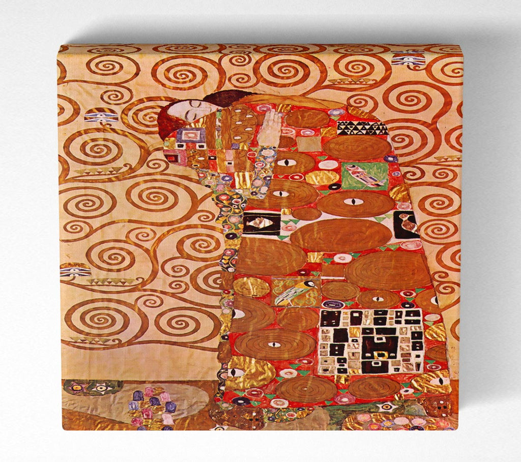 Picture of Klimt Embrace Square Canvas Wall Art