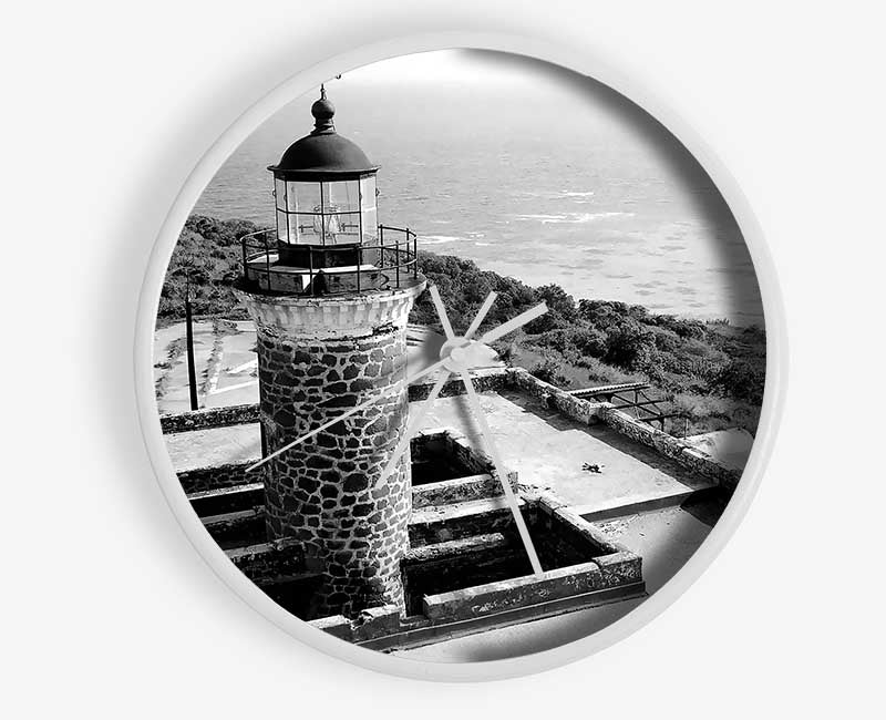 Ansel Adams Faro Isla De Culebritas 2 Clock - Wallart-Direct UK