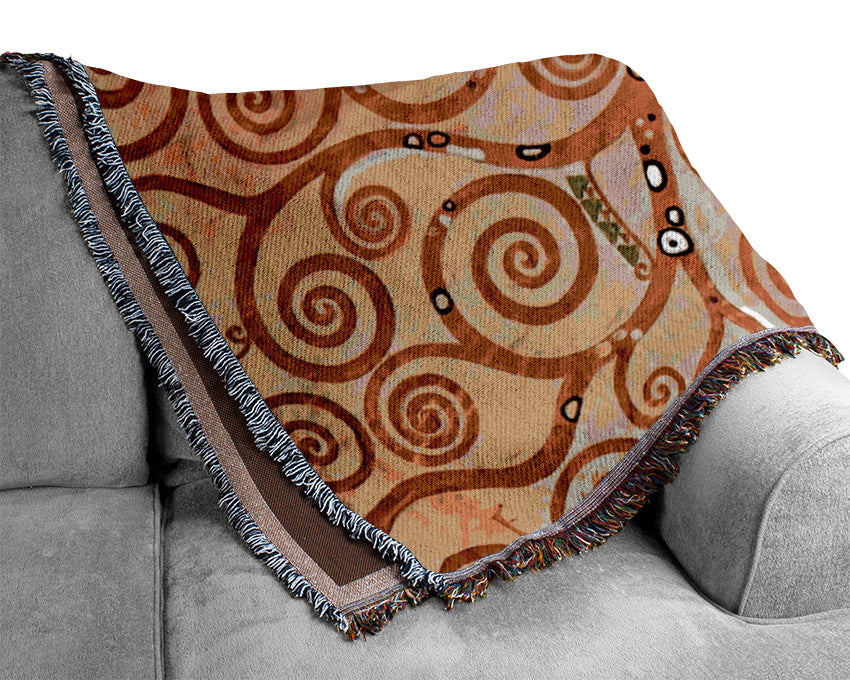 Klimt Frieze 2 Woven Blanket