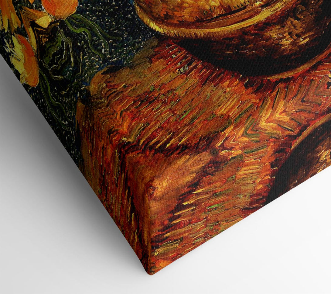 Picture of Van Gogh Fritillaries In A Copper Vase Canvas Print Wall Art