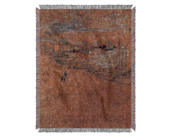 Whistler From The Cafe Orientale Woven Blanket