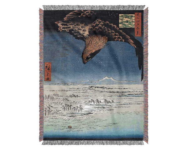 Hiroshige Fukagawa Susaki Woven Blanket