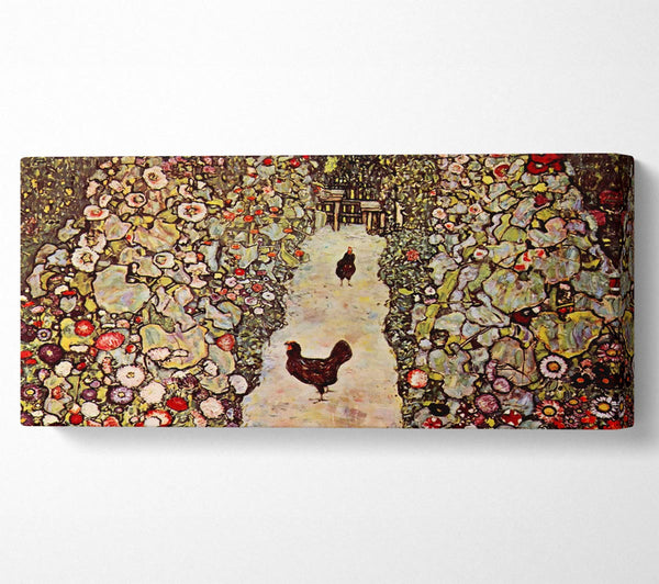 Klimt Garden Path With Chickens
