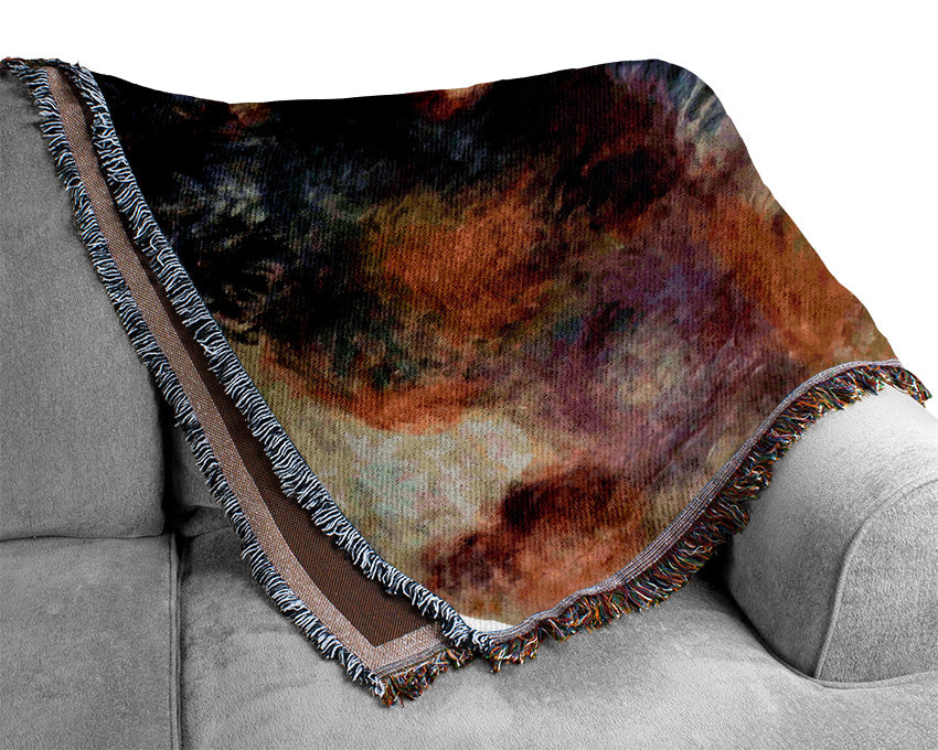 Renoir Girl Dryes Her Feet Woven Blanket