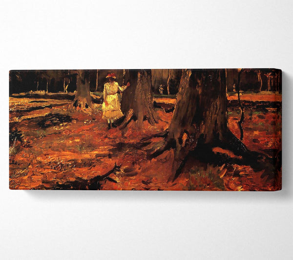 Van Gogh Girl In White In The Woods
