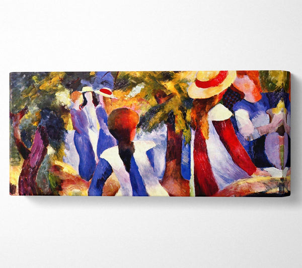 August Macke Mädchen im Freien