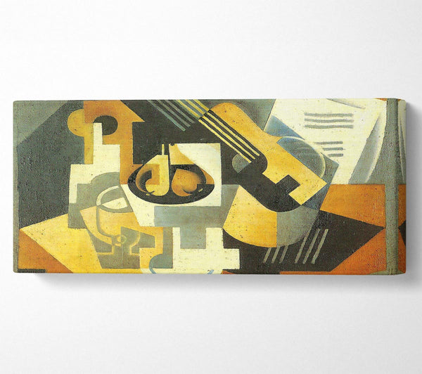 Juan Gris Gitarre und Obstschale 1