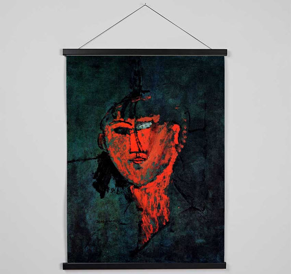 Head By Modigliani Hanging Poster - Wallart-Direct UK