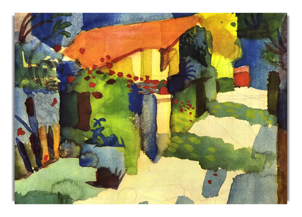 Haus im Garten von August Macke